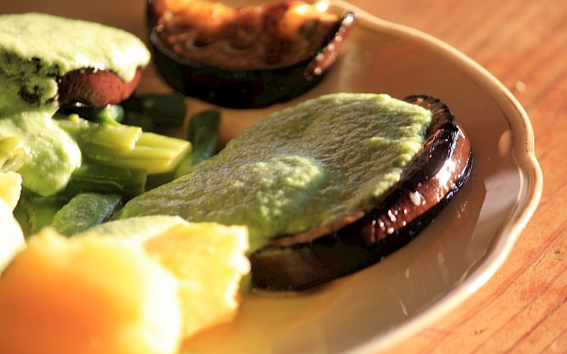 Grüne scharfe Gurkensauce  - Rezept aus Peru